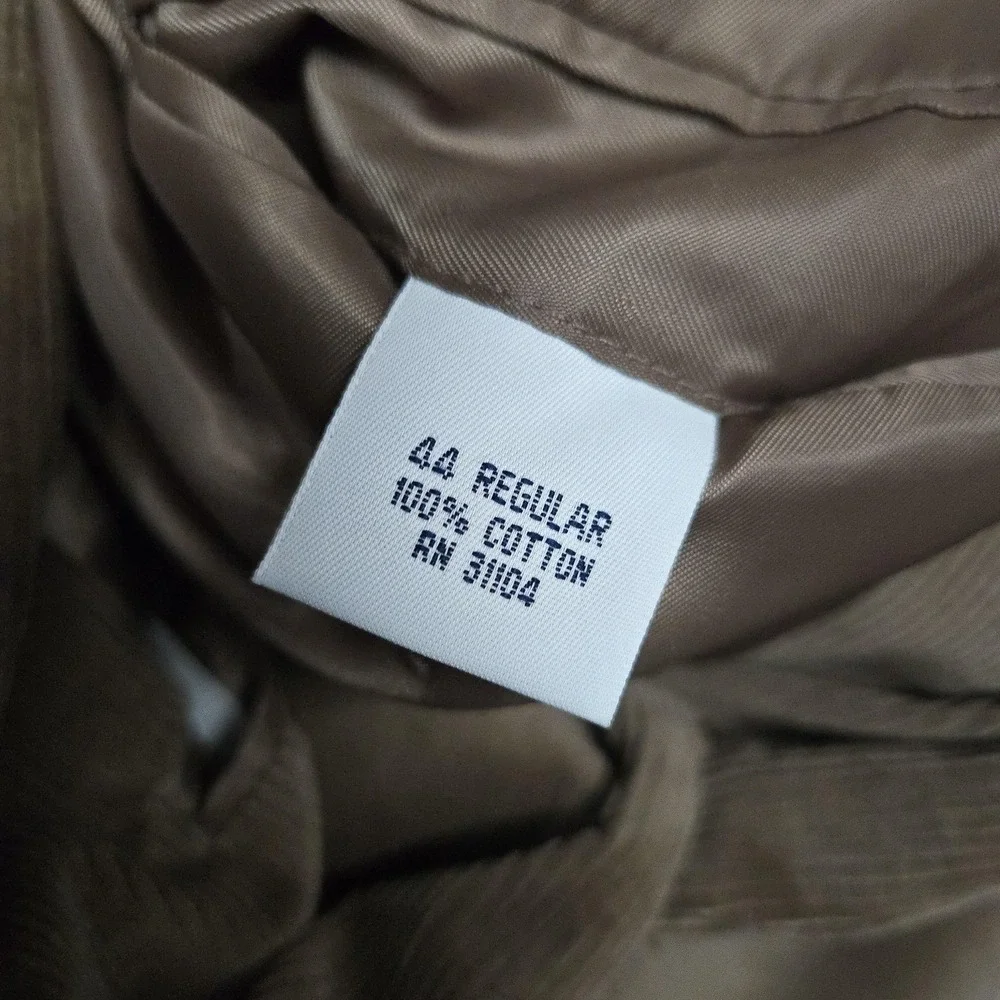 Meeting Street Blazer Mens 44 Brown Corduroy Single Breasted Sport Coat Jacket